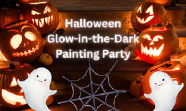 Halloween Glow-in-the-Dark Painting Party – Step by Step!